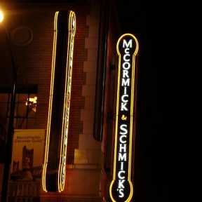 Sacramento Photowalk: McCormick & Schmick's Sign at Night (DSC00748)