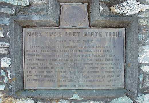 Mark Twain Cabin Marker (Close-up) MVC-068X