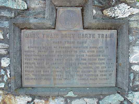 Mark Twain Cabin Marker (Close-up) MVC-068X