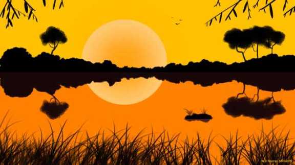 Lake Scene (CISW 350 Photoshop Assignment)