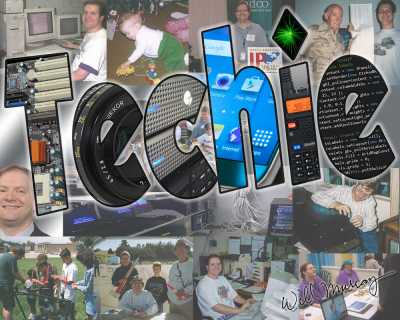 Techie Collage (CISW 350 Photoshop Assignment)