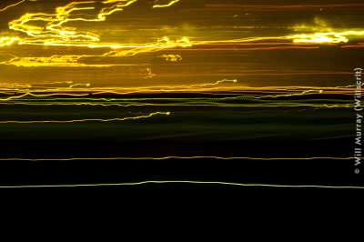 Abstract Light Trails: I-80 Gold (DSC0357)