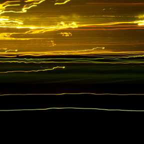 Abstract Light Trails: I-80 Gold (DSC0357)