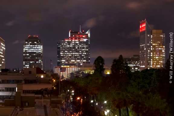 Downtown Sacramento Looking West During a Winter Storm - DSC1315-HDR