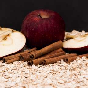 Still Life Apples Cinnamon and Oats - DSC4306