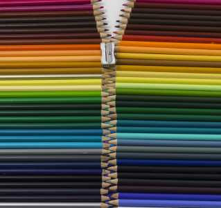 Still Life Colored Pencils Zipper - DSC4249