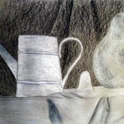 Charcoal and Conté